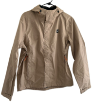 Dutch Bros Coffee Windbreaker Jacket Adult Small Tan Full Zip 100% Nylon... - $37.95