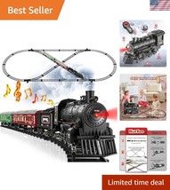 Luxurious Remote Control Train Set with Smoke &amp; Lights - Perfect Holiday... - $119.99