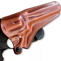 Fits Smith&Wesson 10-6 38 Special 6”BBL Leather Paddle Holster Open Top #1330# R image 2