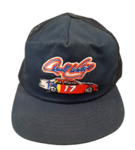 VTG Darrell Waltrip #17 Tide Car Mesh Trucker Navy Snapback Hat Cap NASCAR Cup - £9.52 GBP