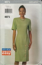Butterick See &amp; Sew 4071 Straight Office Dress Pattern 1990s Size 6 8 10 Uncut - £9.25 GBP