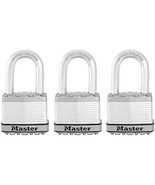 Master Lock M5XTRILF Magnum Heavy Duty Outdoor Padlock with Key, 3 Pack - €39,37 EUR
