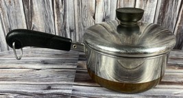 Vintage Revere Ware 1 Qt Copper Bottom Saucepan w/ Lid  - $19.34