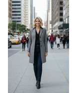 VTG LAUREN RALPH LAUREN Chesterfield Wool Coat, Lambskin Collar Womens S... - $126.72