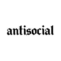 Antisocial Old English Font Vinyl Decal Banner, JDM Style Sticker for Wi... - $5.47 CAD