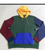 Polo Ralph Lauren Double Tech Color Block Fleece Zip Up hoodie - $172.58 CAD