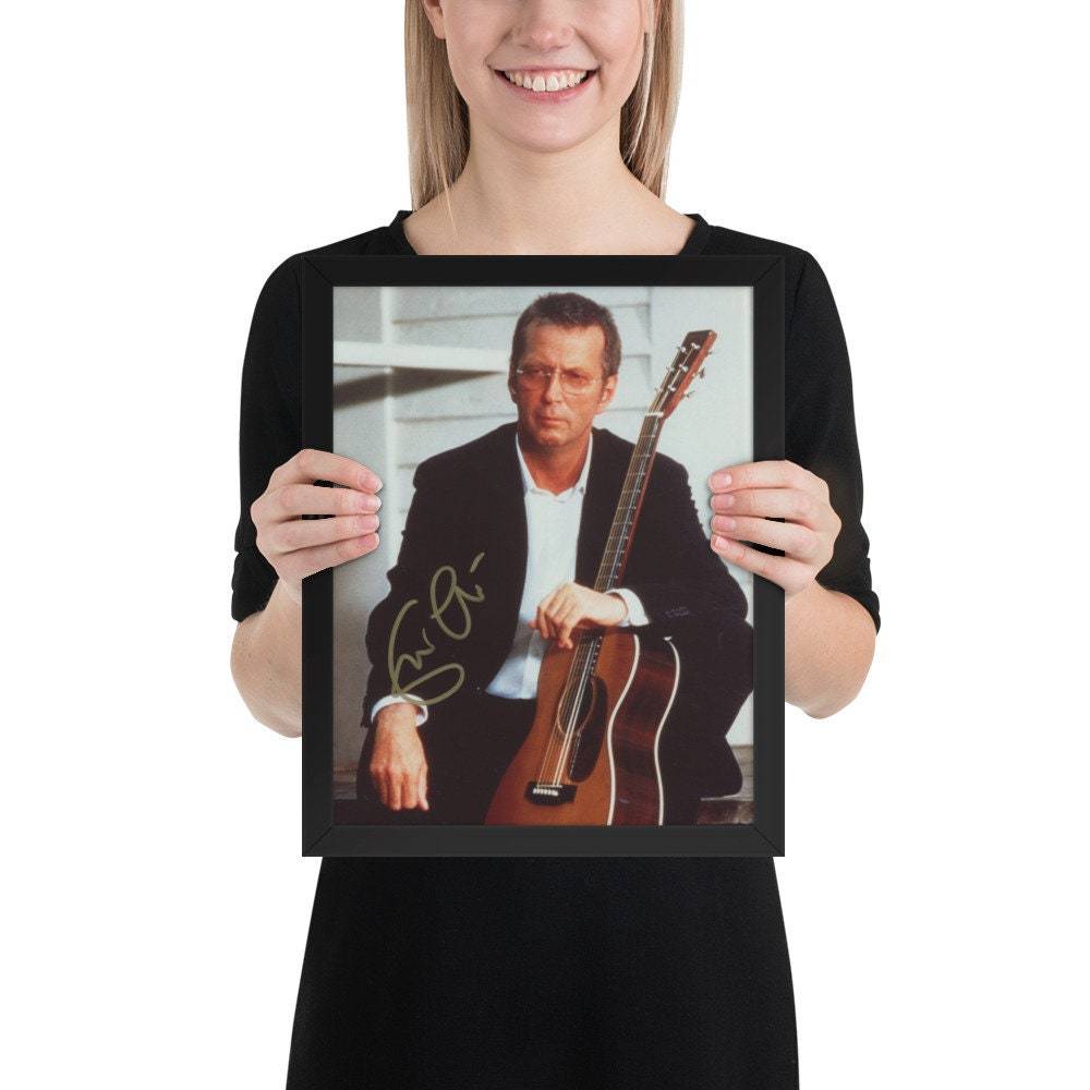 Eric Clapton Framed REPRINT signed photo - $78.00