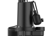 20Ft Auto Float Switch, Cast Iron Sump Ejector Pump, 2/5HP, 5995 GPH Sub... - $378.81