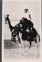 Vintage Arab Sheik On Camel In Egypt Taken by Serviceman Photo  WWII 1940s - £10.21 GBP