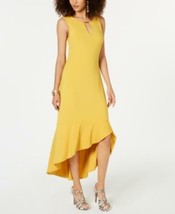 MSRP $70 Thalia Sodi Flounce-Hem Maxi Dress Yellow Size Medium - $19.24