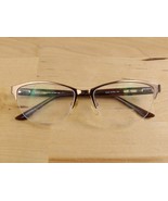 Linda Evans Sans Pareil 362 Sand Brown Half Rim Eyeglasses Frames 53-16 135 - $29.86 CAD