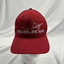 Nicholas Air Unisex Cap Red Embroidered Logo Adjustable Richardson  - £15.00 GBP