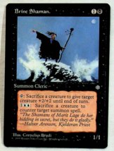 Brine Shaman - Ice Age - 1995 - Magic the Gathering - £1.19 GBP