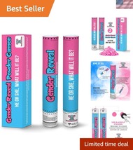 Exciting 12-inch Gender Reveal Powder Cannons - Pink or Blue for Baby Sh... - $45.00