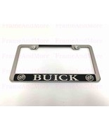 1x BUICK Carbon Fiber Box Style Stainless Steel Chrome Metal License Pla... - $13.22