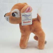 Vintage Walt Disney Productions Bambi Deer Baby Fawn 7&quot; Plush Stuffed An... - £7.57 GBP