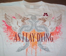 As I Lay Dying Band T-Shirt Mens Large New - £15.90 GBP