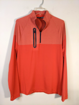 Southern Tide Women&#39;s Athletic 1/4 Zip Long Sleeve Top Size M Medium Coral Shirt - £12.41 GBP