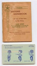 1956 Texas Driving Handbook and Turn Signals Traffic Safety Card  - £9.30 GBP