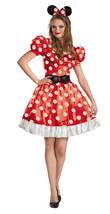 Disney Disguise Women&#39;s Red Minnie Mouse Classic Costume, Red/Black/White, Large - £102.80 GBP