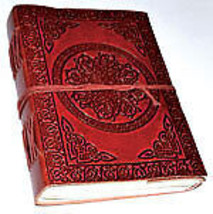 5&quot; X 7&quot; Celtic Mandala Leather Blank Book W/cord - £40.35 GBP