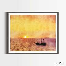 Premium Art Print Puerto Vallarta Sunset in Watercolors, by Dreamframer Art - £30.01 GBP+