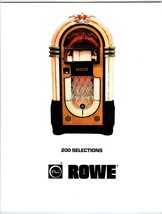 Rowe 200 Selection Jukebox FLYER 1980 Original Phonograph Music Promo Vintage - £19.73 GBP