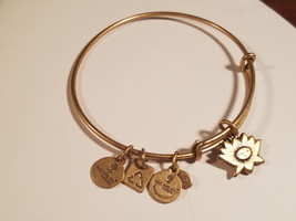 Authentic Alex and Ani Charity By Design Lotus Blossom Bangle Bracelet - £17.37 GBP