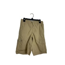 Arizona Jeans Boys Size M 10 12 Reg Tan Khaki Shorts Beige Pull on Waist... - $7.91