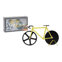 Pizza Cutter - Bicycle Pizza Cutter: Black &amp; Yellow - £19.49 GBP