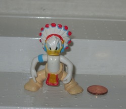  Disney Store Exclusive Donald Duck As Indian Chief, A Very Rare PVC Figure - £13.42 GBP