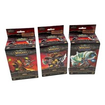 World of Warcraft Miniatures Game Lot 3 Booster Pack  Upper Deck Total 9 Figures - $33.55