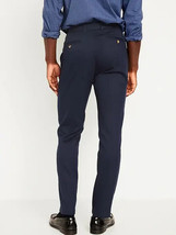Old Navy Athletic Dress Pants Mens 42x32 Navy Blue Built in Flex Stretch... - $32.54