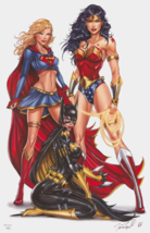 AP Artist Proof ~ Jamie Tyndall SIGNED Wonder Woman Supergirl Batgirl Art Print  - £46.65 GBP