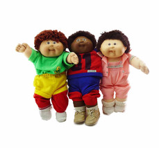 Gang of 3 Cabbage Patch Kids Dolls -16&quot; and 14&quot; by Coleco 1978,1982, 1983 Design - £39.17 GBP