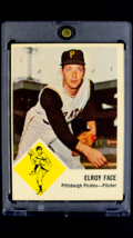 1963 Fleer #57 Elroy Face Pittsburgh Pirates Vintage Baseball Card - $10.19