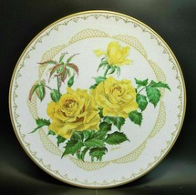 Lenox Edward Marshall Boehm Cabinet Plate Yellow Roses Porcelain Sun Flare - £11.04 GBP