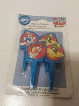 New Wilton Looney Tunes Birthday Party Bugs and Friends Cake Pick Set 12... - £3.10 GBP