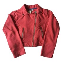 Belle Du Jour Pink Cotton Blend Jersey Kids Girls Sweatshirt Jacket Size L - £11.58 GBP