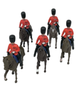 Vtg Britains Swoppets Royal Guards Officers Lot of 5 Mounted Horseback Soldiers - $34.61 CAD