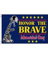 Honor The Brave Memorial Day 3&#39;X5&#39; Flag ROUGH TEX® 68D - $24.98