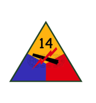 12&quot; 14TH Armored Division Military Sticker Decal Usa Made - £23.59 GBP