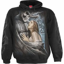 spiral direct devil beauty gothic mens hoodie double graphic  sweatshirt - £39.01 GBP