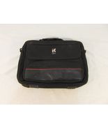 IC Gear Black Red White Logo Carrying Handles Laptop Bag Full Zipper 31304 - $16.71 CAD
