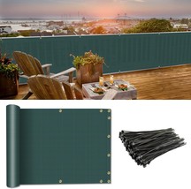 3&#39;x25&#39; Balcony Privacy Screen Fence Apartment Patio Privacy Screen Balco... - $67.46