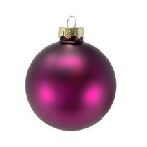 3.25 inch 4 count Matte Purple Glass Ball Christmas Ornaments - $25.72