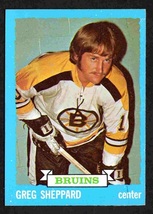 Boston Bruins Greg Sheppard RC Rookie Card 1973 Topps #8 ex mt  ! - £0.77 GBP