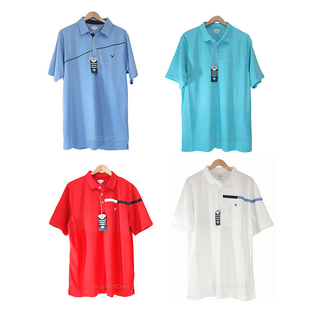 NWT Callaway Men's Performance Golf Polo Shirt Comfort Dry 4 Colors SZ L/XL/XXL - $59.99