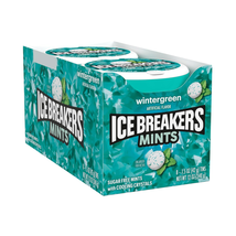 ICE BREAKERS Wintergreen Sugar Free Breath Mints Tins, 1.5 Oz (8 Count) - £17.37 GBP