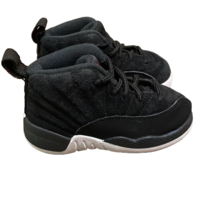 Nike Jordan 12 Retro Reverse Taxi Black Suede Sneakers TD US 6C EU 22 850000-017 - £19.98 GBP